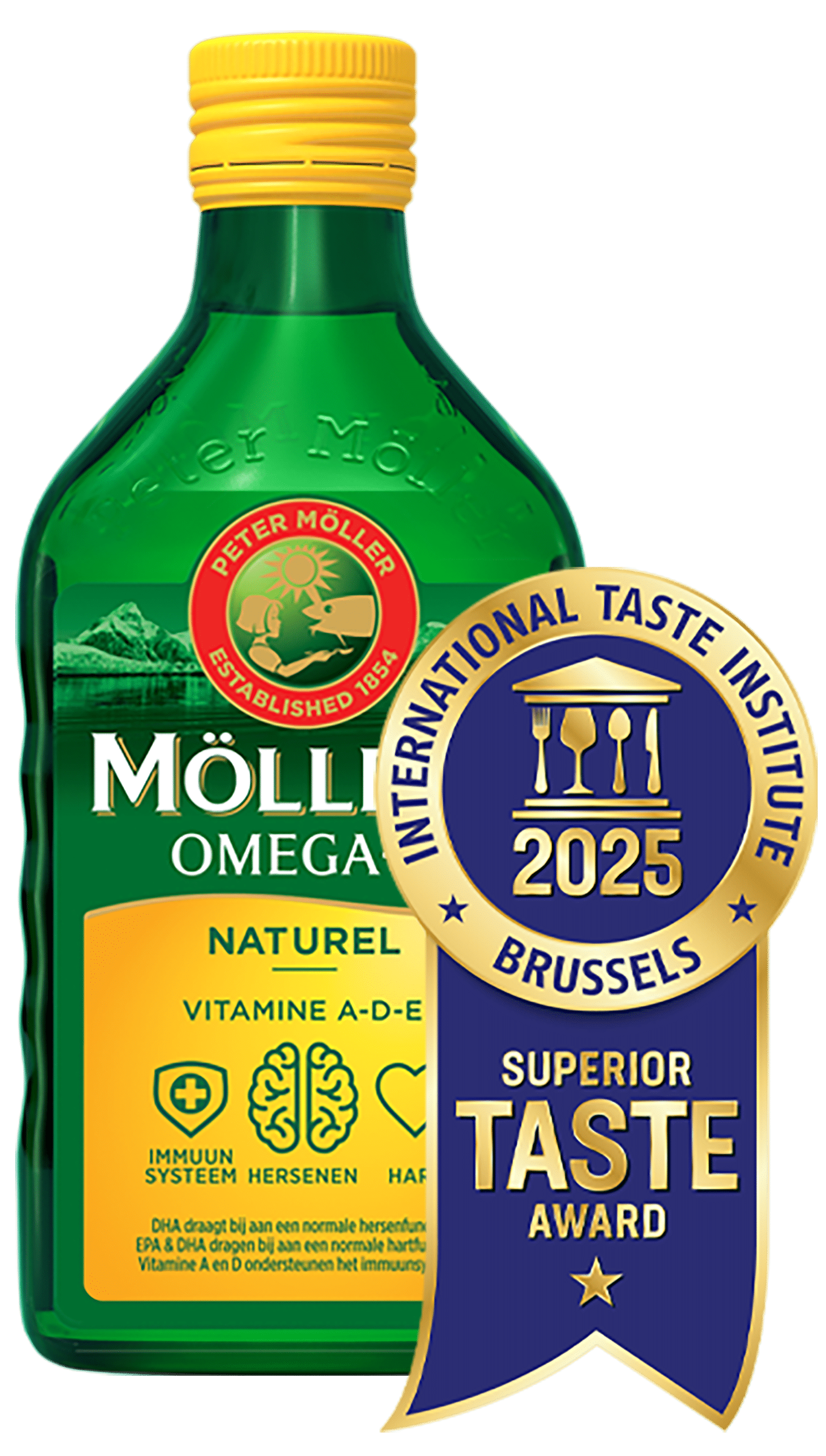 Möller's Omega-3 Naturel smaak met Taste Award 2025