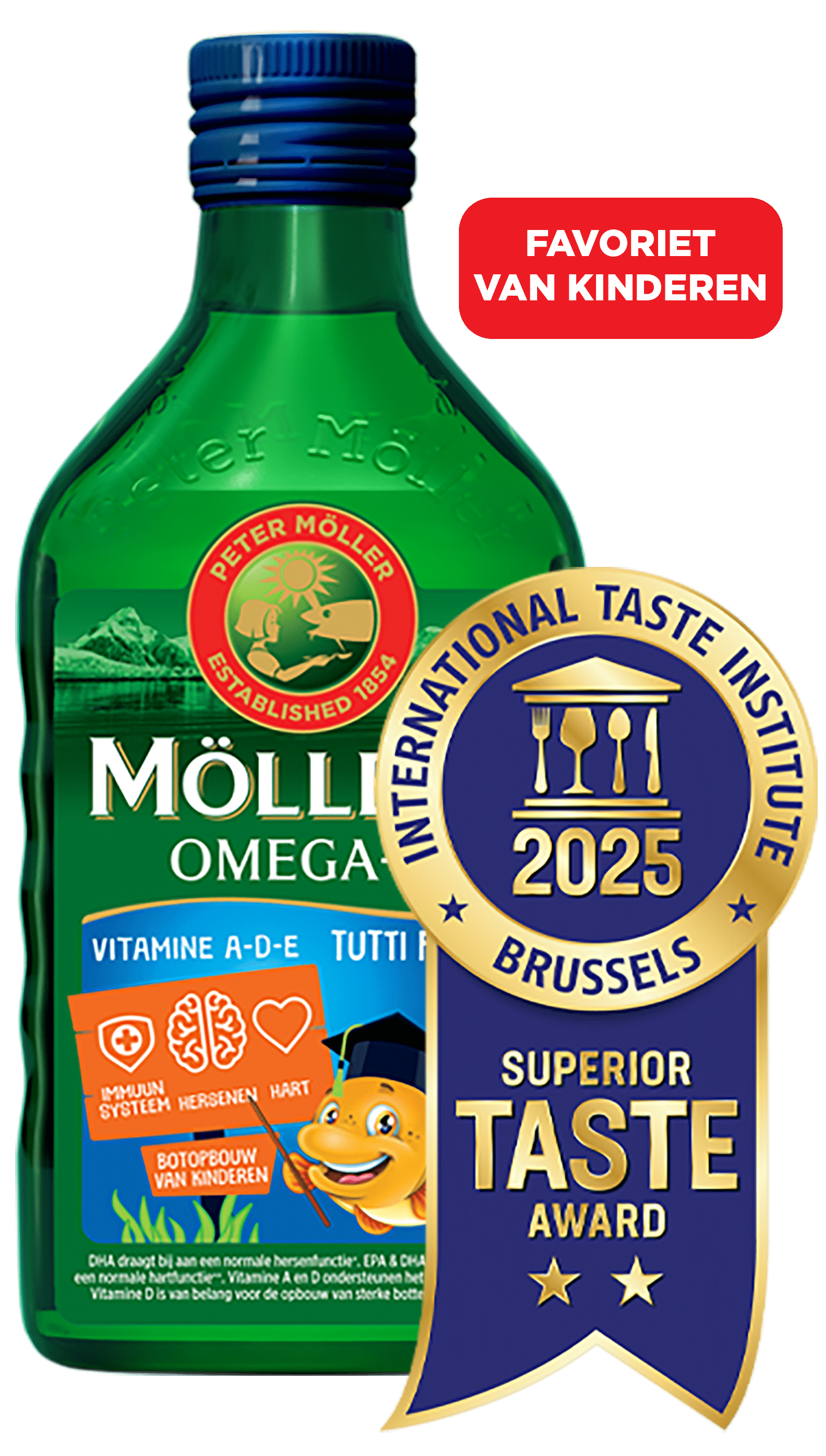 Möller's Omega-3 Tutti Frutti smaak met Taste Award 2025