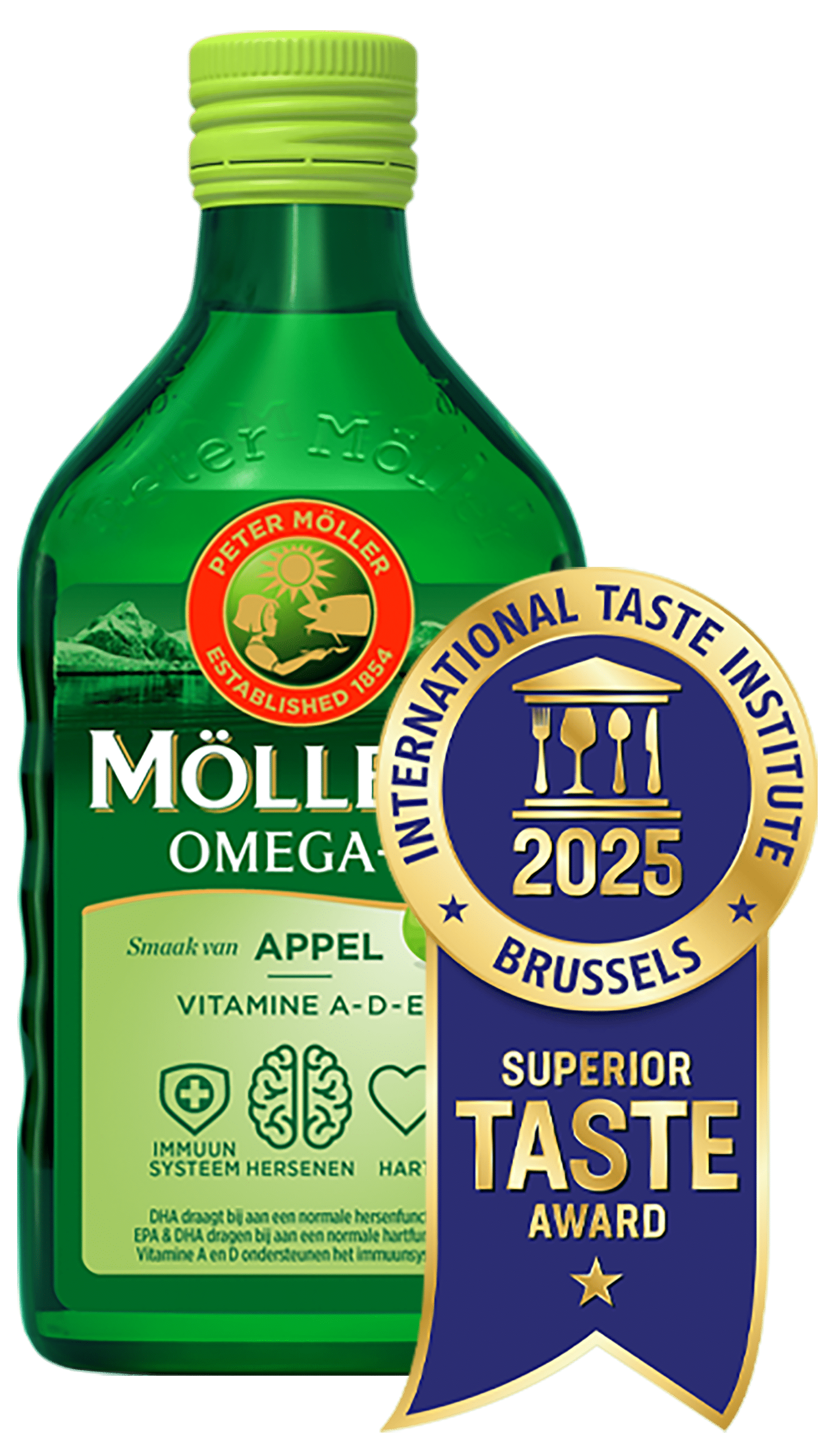 Möller's Omega-3 Appel smaak met Taste Award 2025