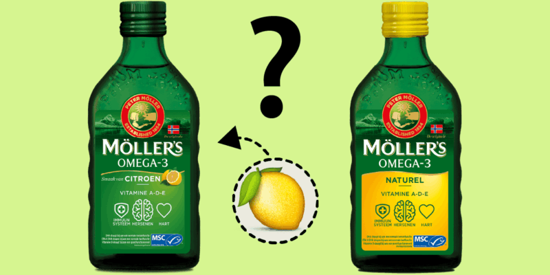 Waarom is Möller’s Omega-3 citroen niet geel, maar groen?