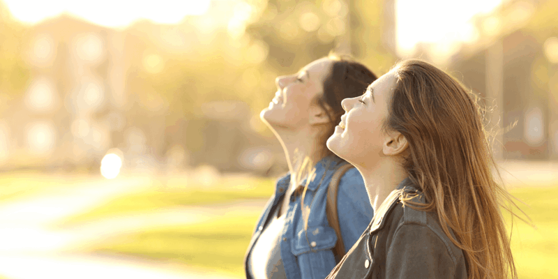 Waarom word je blij van de zon?